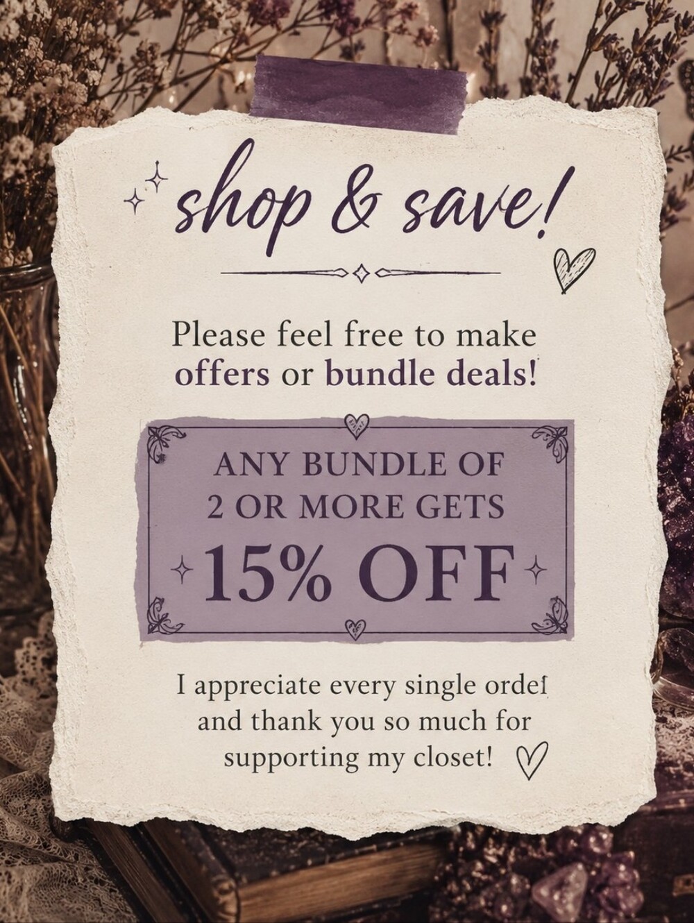 Shop & Save Promotional Sign